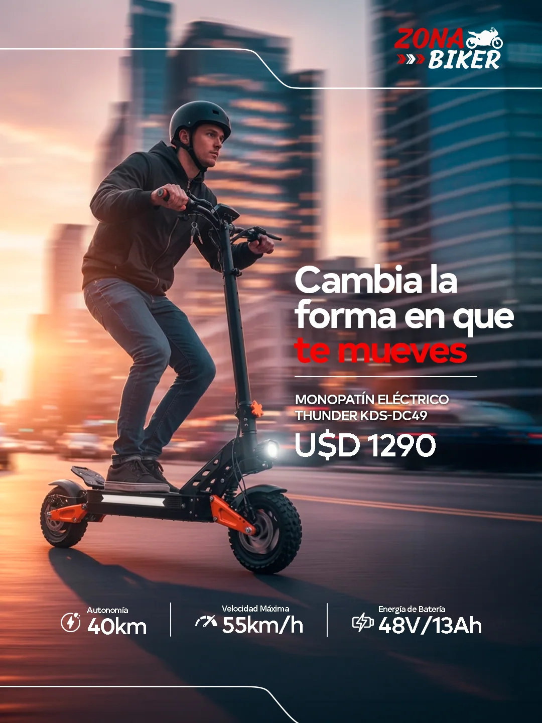Pieza de campaña Zona Biker
